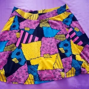 Disney Nightmare Before Christmas Sally Pattern Skirt